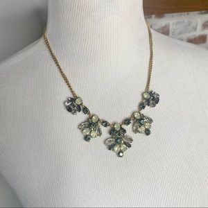 NWT J. Crew Rhinestone Statement Choker Bib Necklace